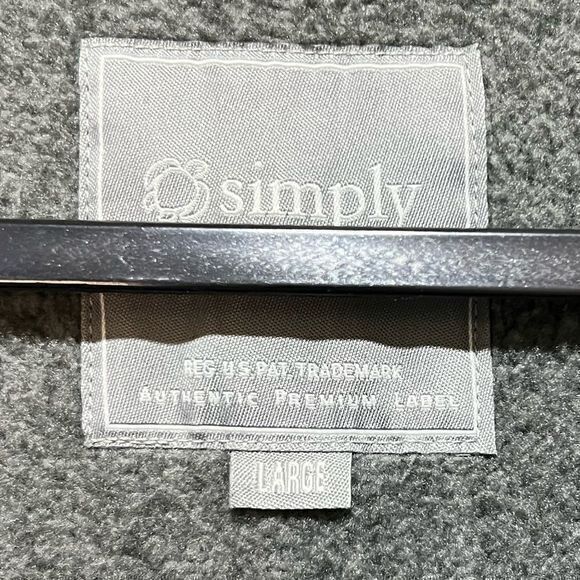 NWOT Simply Southern Men's Knit Quarter Zip Pullover Heather Gray Size Large - Picture 5 of 5